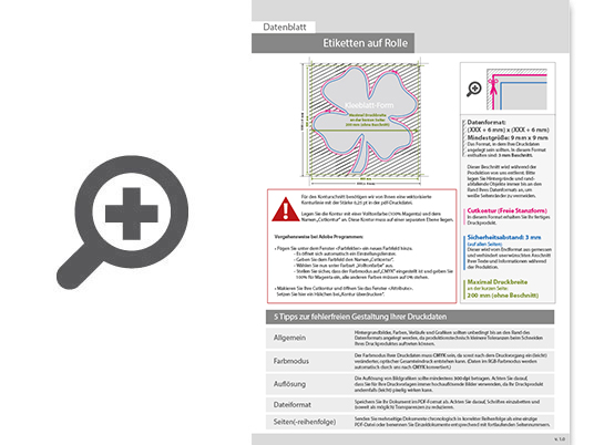 Product Bild hochwertige_etiketten_auf_rolle_in_kleeblatt-form