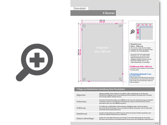 Product Bild x-banner_60_cm_x_180_cm_inkl__gestell__druck_und_versand